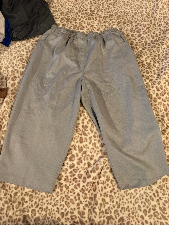 Kim Rogers Pants - Kim Rogers Light Gray Elastic Waist Pull-On Shorts Size 14 Petite